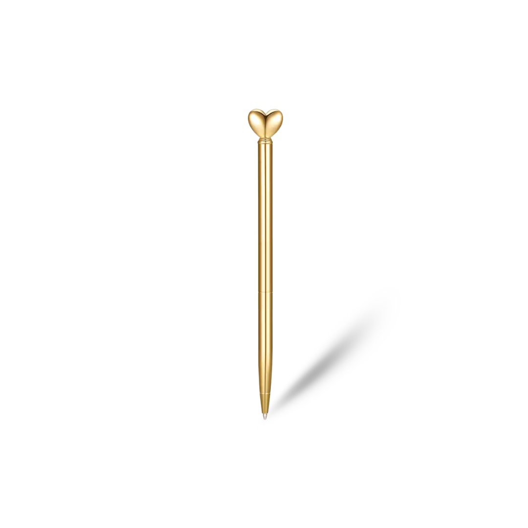Gold Heart Pen