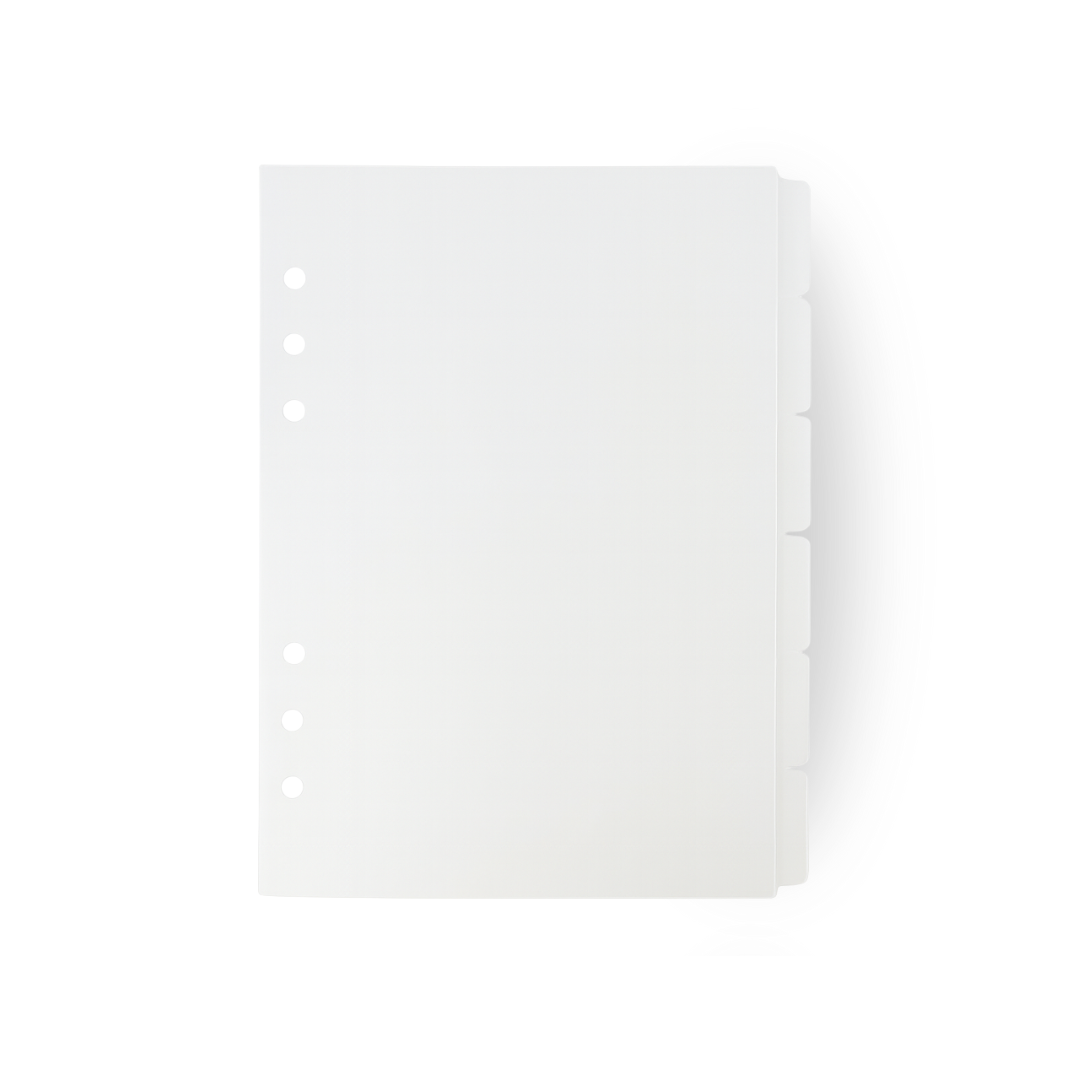 Frosted Divider Tabs